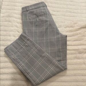 Banana Republic Gray Plaid Sloan Ankle Pants 6S